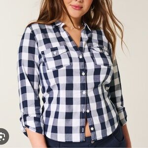 Hollister 2000s Vault Icon Button Up Shirt
